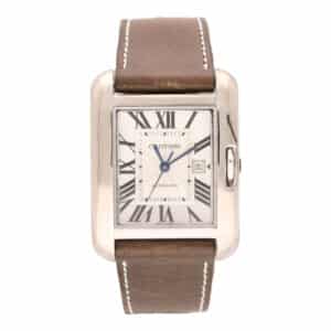 Vintage Cartier Tank Anglaise White Gold 30mm Watch