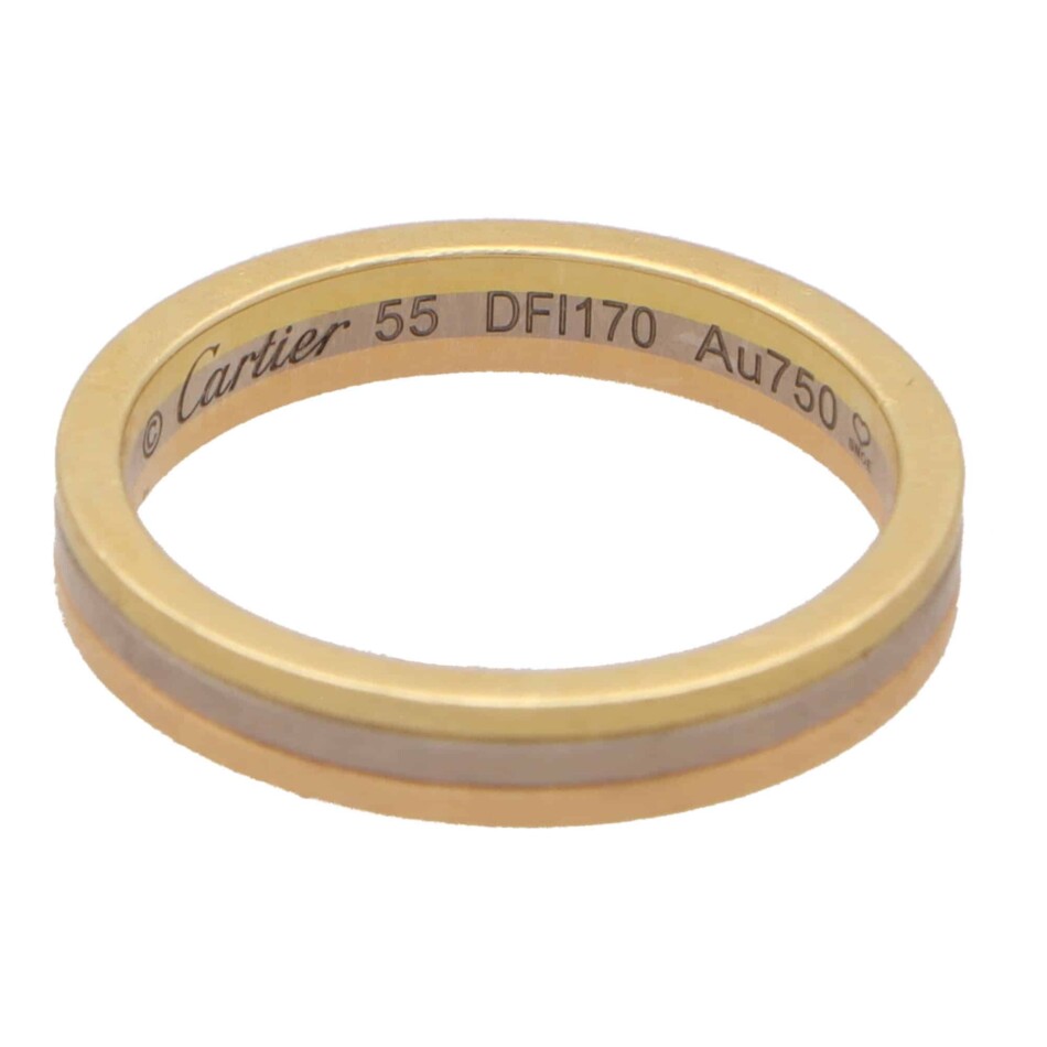 Vintage Cartier Trinity ‘Vendome Louis’ Band Ring Size 55
