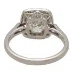 Antique Old Cushion Cut Diamond Cluster Ring