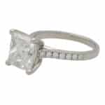 Certified 5.02ct Princess Cut Diamond Ring