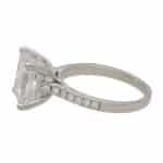 Certified 5.02ct Princess Cut Diamond Ring