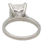 Certified 5.02ct Princess Cut Diamond Ring