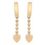 Vintage Cartier 'Mon Amour' Heart Drop Earrings