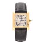 Vintage 28mm Cartier Tank Francaise Watch in 18k Yellow Gold