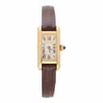 Vintage Cartier Tank Allongee Yellow Gold Watch