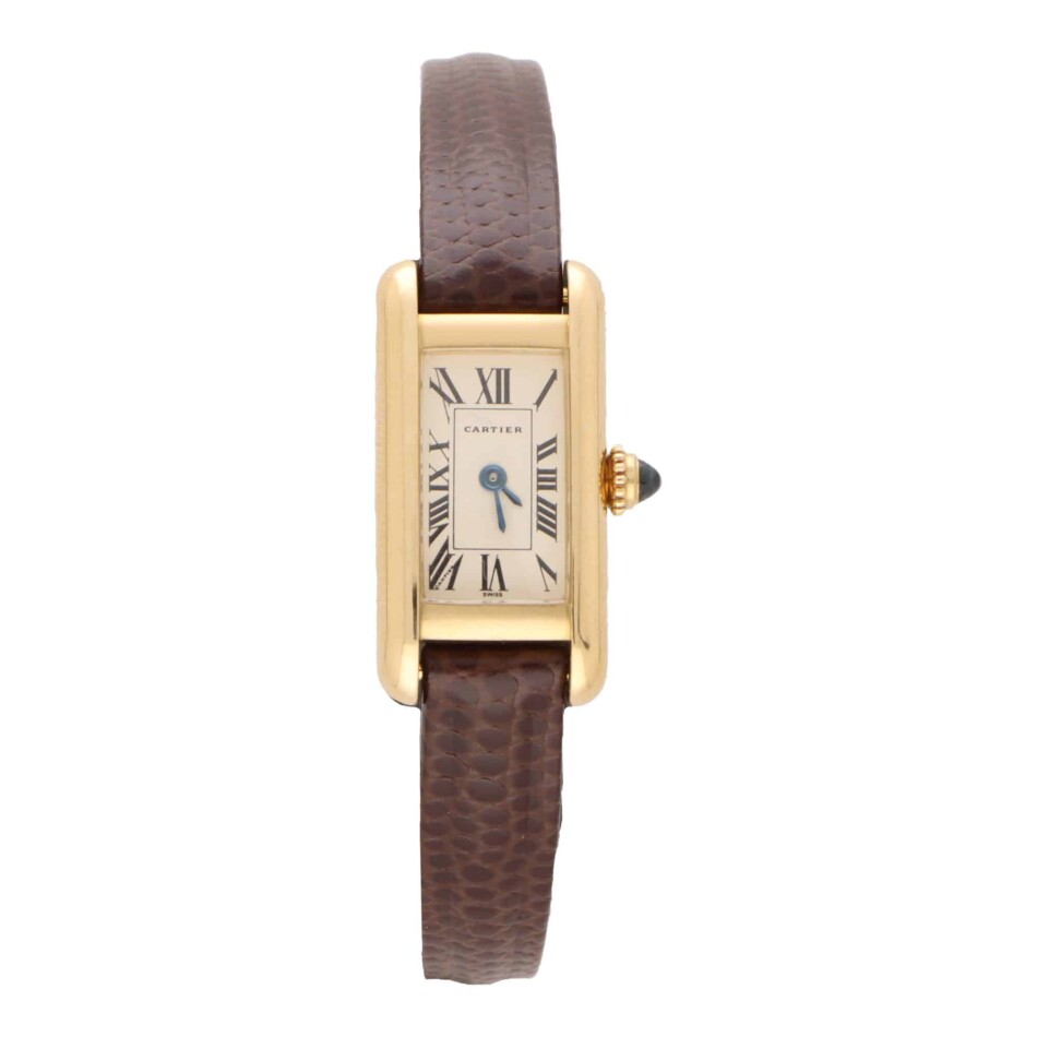 Vintage Cartier Tank Allongee Yellow Gold Watch