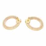 Vintage Cartier Large Trinity Hoop Earrings