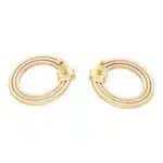 Vintage Cartier Large Trinity Hoop Earrings