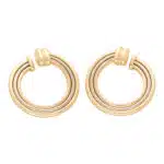 Vintage Cartier Large Trinity Hoop Earrings