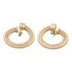 Vintage Cartier Large Trinity Hoop Earrings