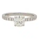 Contemporary GIA Certified 1ct Diamond Ring