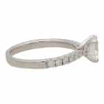 Contemporary GIA Certified 1ct Diamond Ring