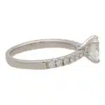 Contemporary GIA Certified 1ct Diamond Ring