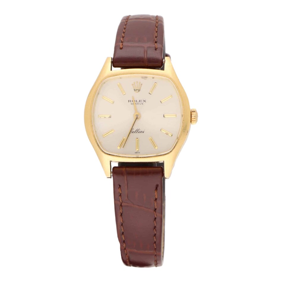 Vintage 1971 Rolex Cellini Watch in 18k Yellow Gold