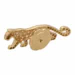 Vintage Cartier Diamond Panther Lapel Pin Brooch