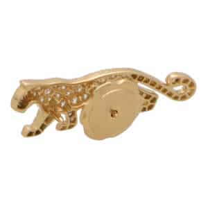 Vintage Cartier Diamond Panther Lapel Pin Brooch