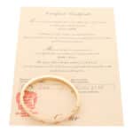 Vintage Cartier Diamond Paved Love Bangle in Rose Gold, Size 17