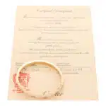 Vintage Cartier Diamond Paved Love Bangle in Rose Gold, Size 17