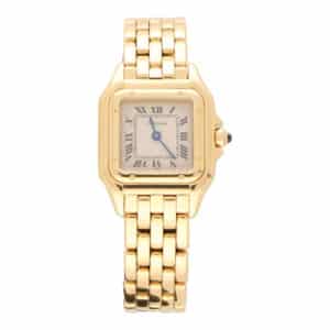 Vintage Cartier Panthere Yellow Gold Watch
