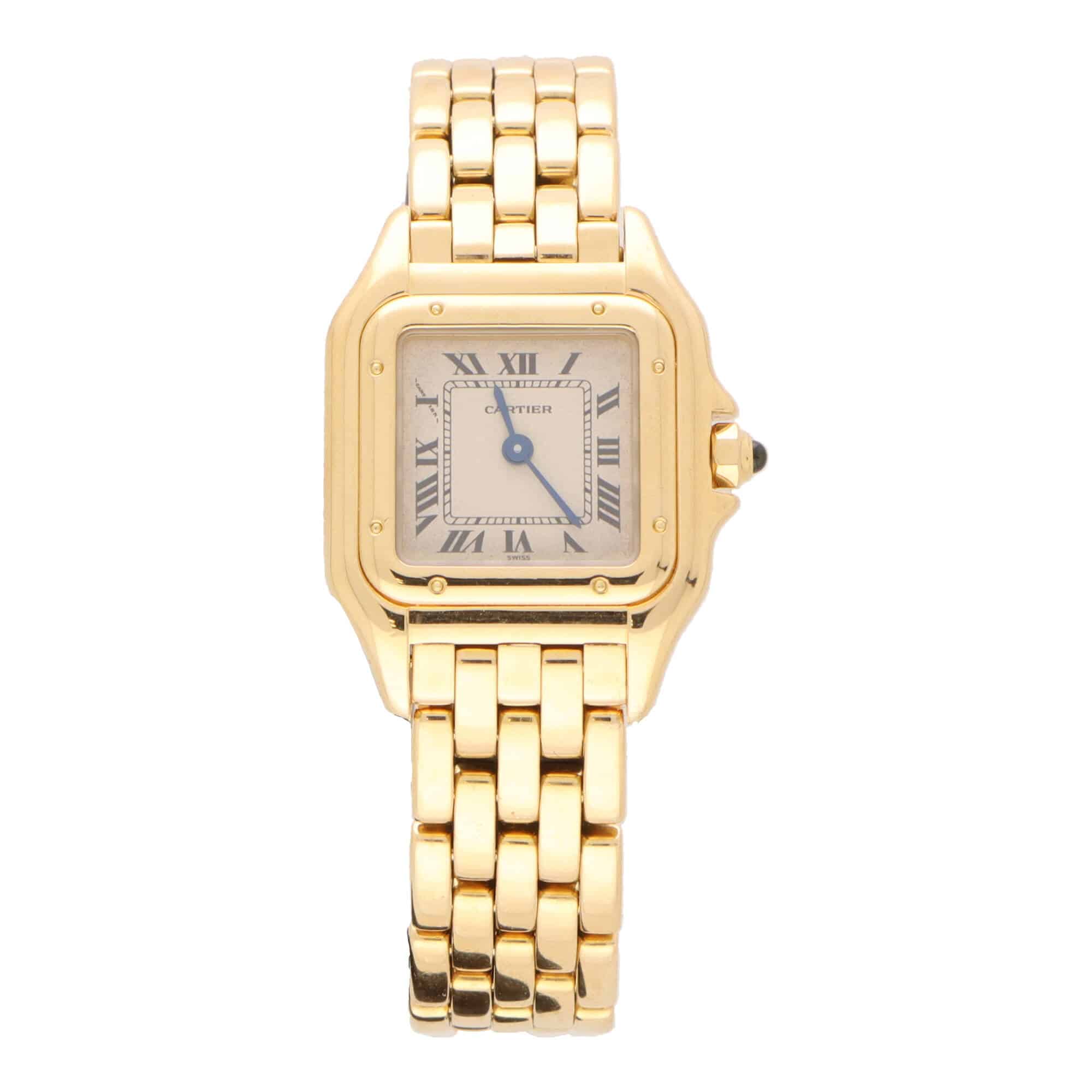 Vintage Cartier Panthere Yellow Gold Watch