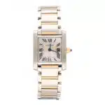 Vintage Cartier Tank Francaise Rose Gold & Mother of Pearl Watch