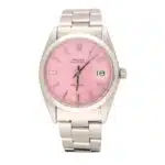 Vintage 1986 Rolex Oysterdate Precision Custom Pink Watch