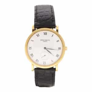 Vintage 1983 Manual Patek Philippe Calatrava Watch in Gold