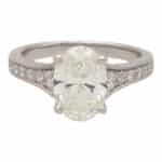 GIA Certified 2.01ct Oval Cut Diamond Ring