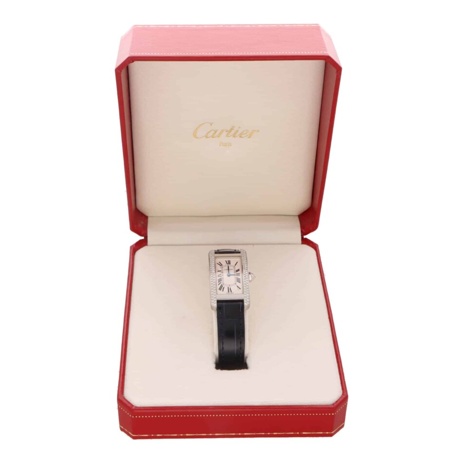 Vintage Cartier Diamond Tank Americaine Watch