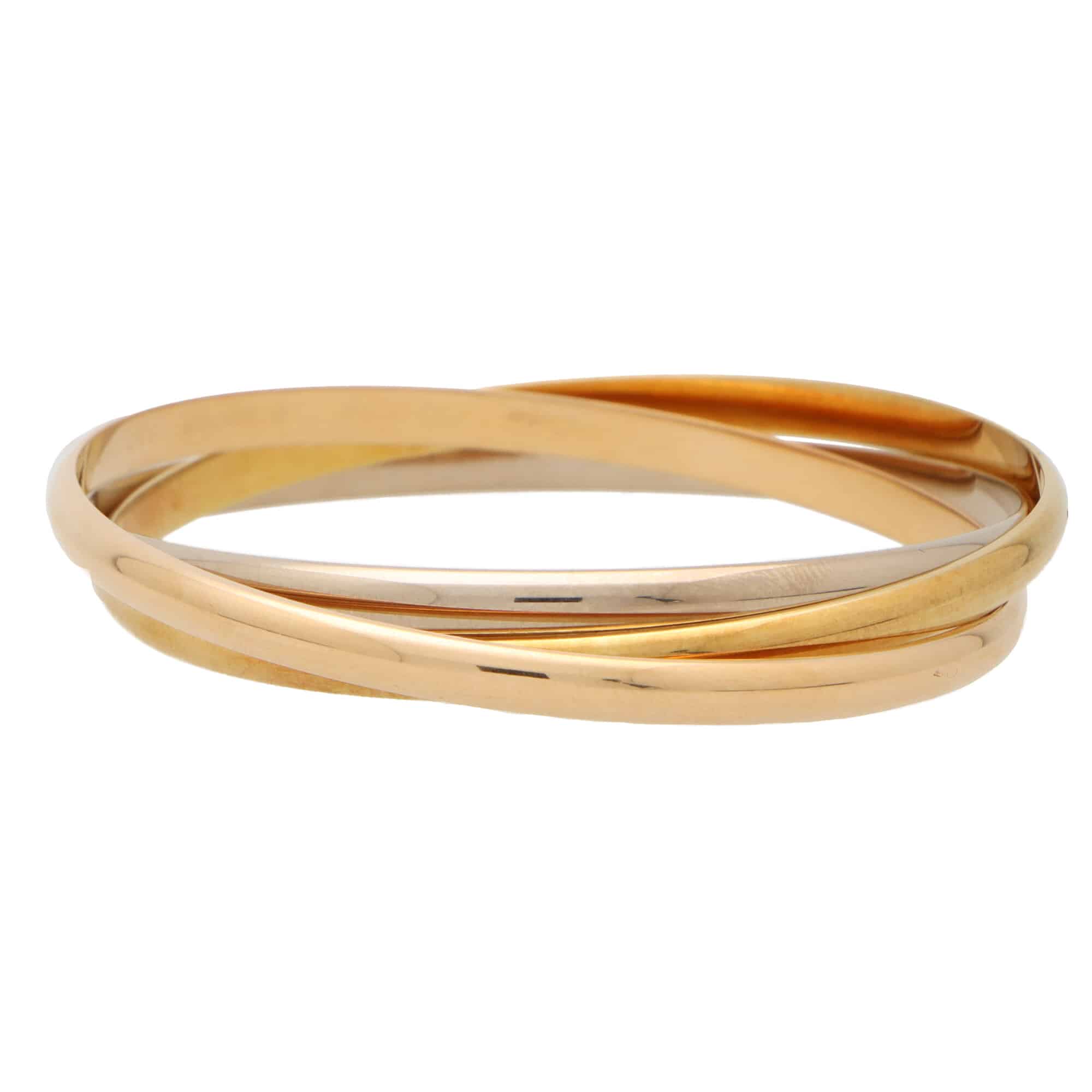 Cartier Vintage Trinity Bracelet - 18K Yellow Gold Rolling-Bangle, Bracelets  - CRT105891 | The RealReal