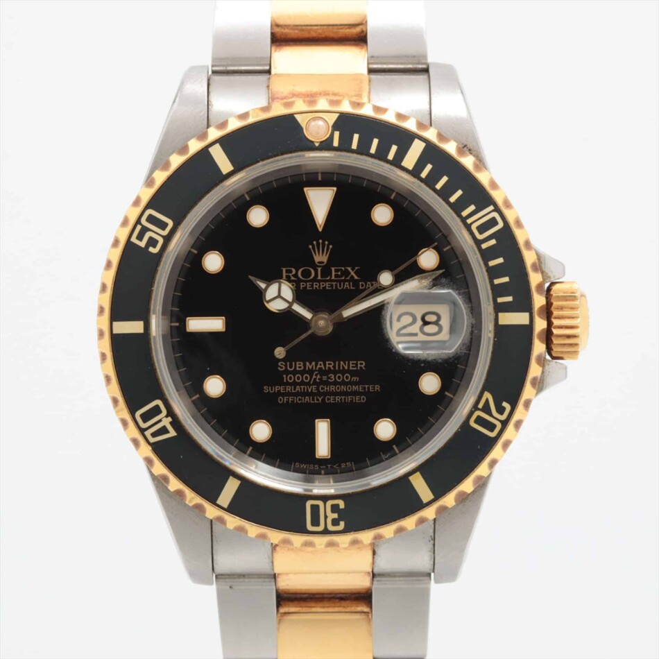 Vintage 1994 Rolex Submariner 16613 in Steel and Gold