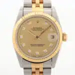 Vintage 1995 30mm Rolex Datejust Watch with Diamond Dial