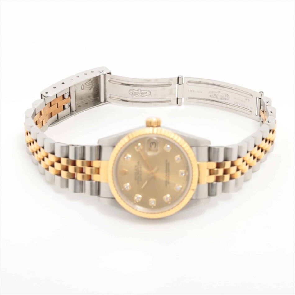 Vintage 1995 30mm Rolex Datejust Watch with Diamond Dial