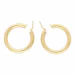Chunky Gold Hoop Earrings