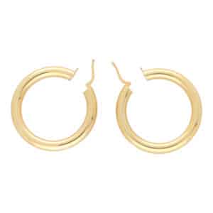 Chunky Gold Hoop Earrings