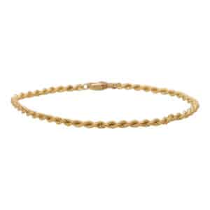 Twisted Chain Bracelet in 18k Yellow Gold