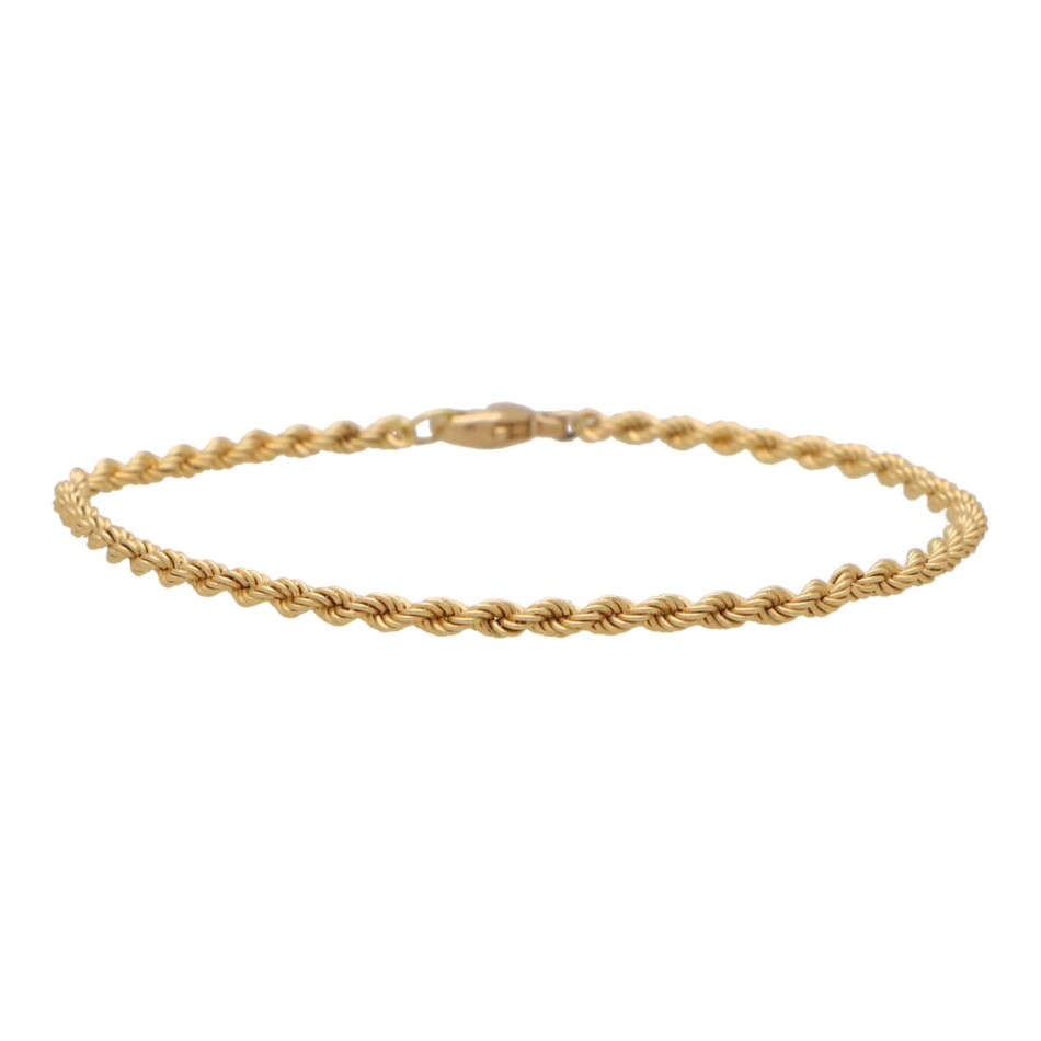Twisted Chain Bracelet in 18k Yellow Gold