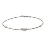 Vintage Pear Cut Diamond Cluster Chain Bracelet