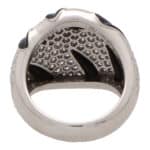 Vintage Cartier Panther Claw Onyx and Diamond Ring