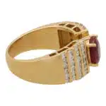 Vintage Ruby and Diamond Dress Ring