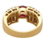 Vintage Ruby and Diamond Dress Ring