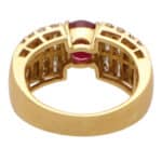 Vintage Ruby and Diamond Dress Ring