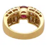 Vintage Ruby and Diamond Dress Ring