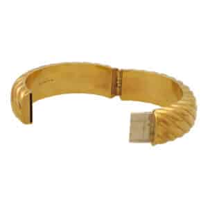 Vintage 1980's Italian Chunky Hinged Bangle