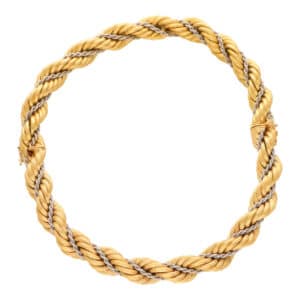 Vintage Convertible Twisted Rope Necklace / Bracelet