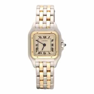 Vintage Cartier Panthere 22mm Gold and Steel Watch