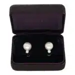 Vintage Tiffany & Co. Pearl and Diamond Earrings
