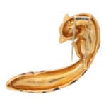 Vintage 1980's Van Cleef & Arpels Genet Cat Brooch