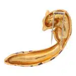 Vintage 1980's Van Cleef & Arpels Genet Cat Brooch