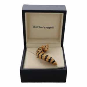 Vintage 1980's Van Cleef & Arpels Genet Cat Brooch